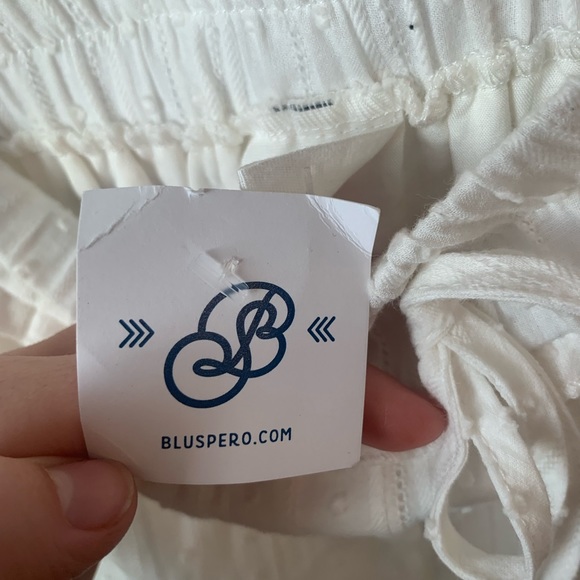 NWT White Swiss Dot High Waisted Skirt - Picture 4 of 5